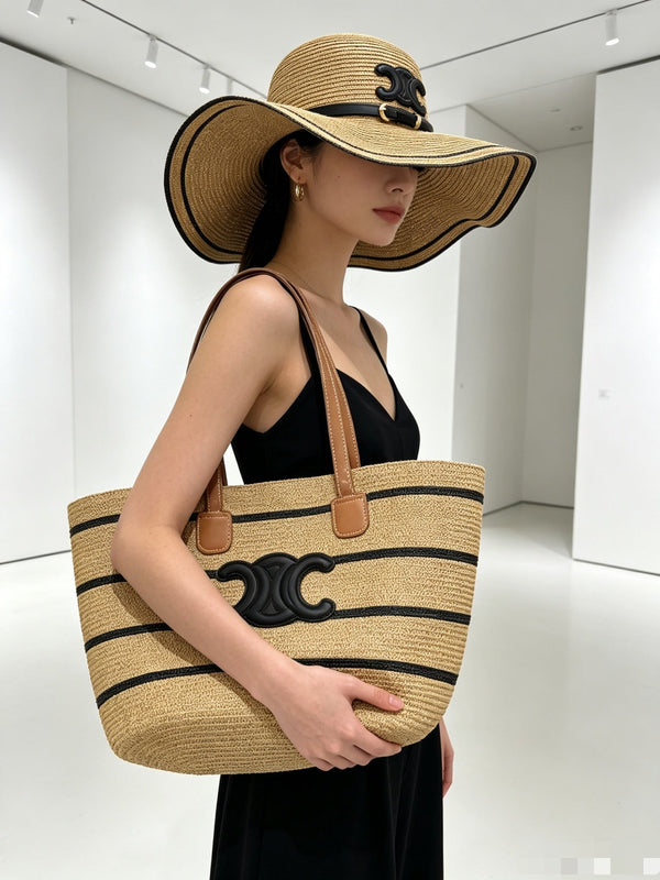 CL Tote Bag & Hat Set Plant Grass 209736