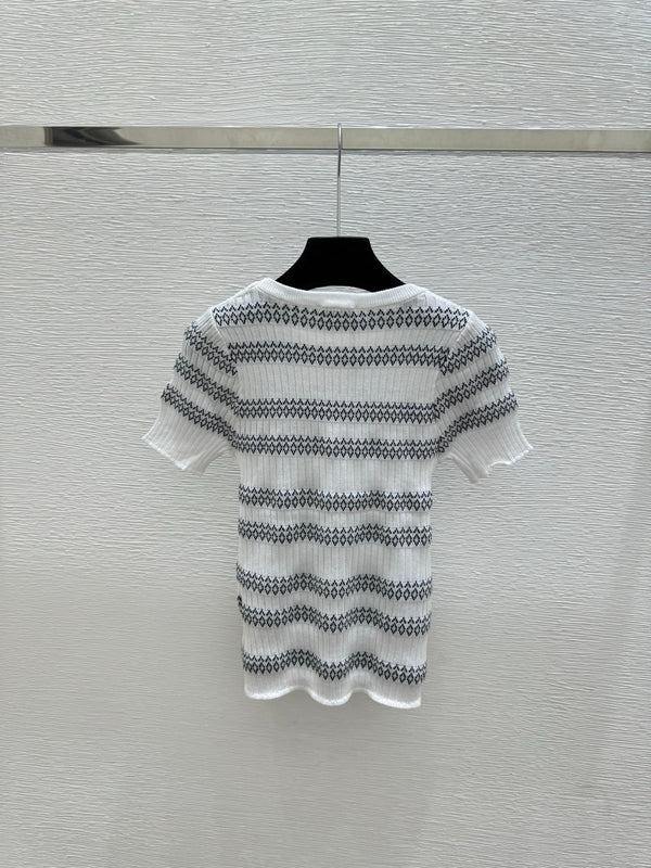 CC 2026 Striped Short-Sleeve Shirt Tencel 516741