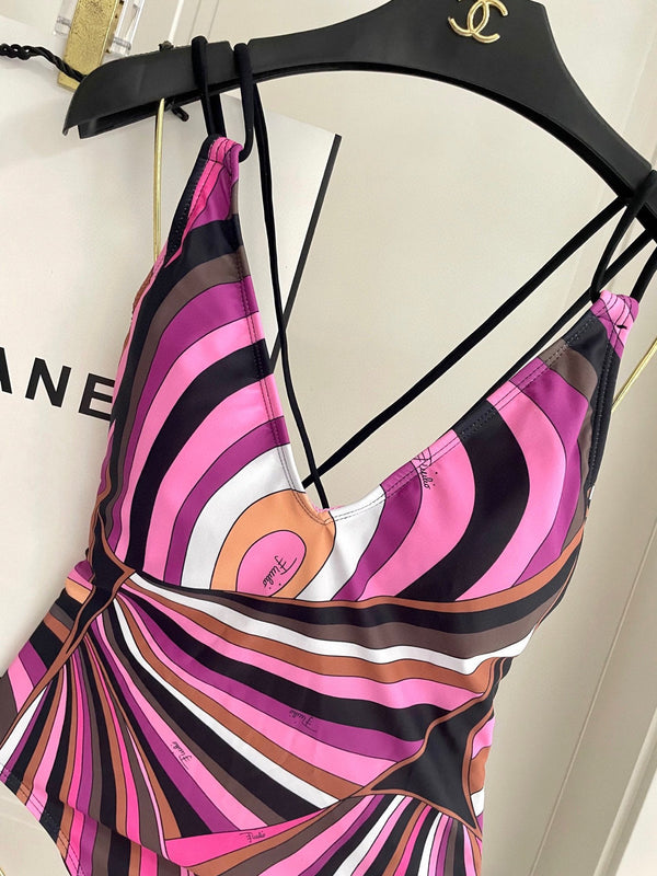 Pucci One-Piece Swimsuit Cotton Blend  882389