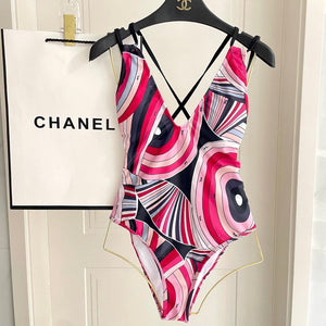 Pucci One-Piece Swimsuit Cotton Blend 882401