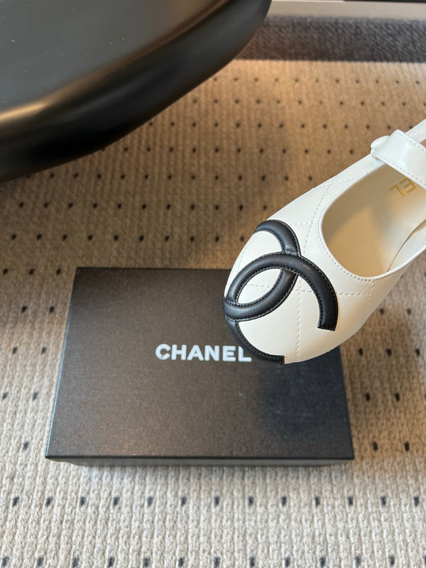 CC 26s Coco Beach Mary Jane Flats White Cowhide