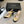 CC 26S Square-Toe Mary Jane Slingback Pumps Beige Black Lambskin 835675