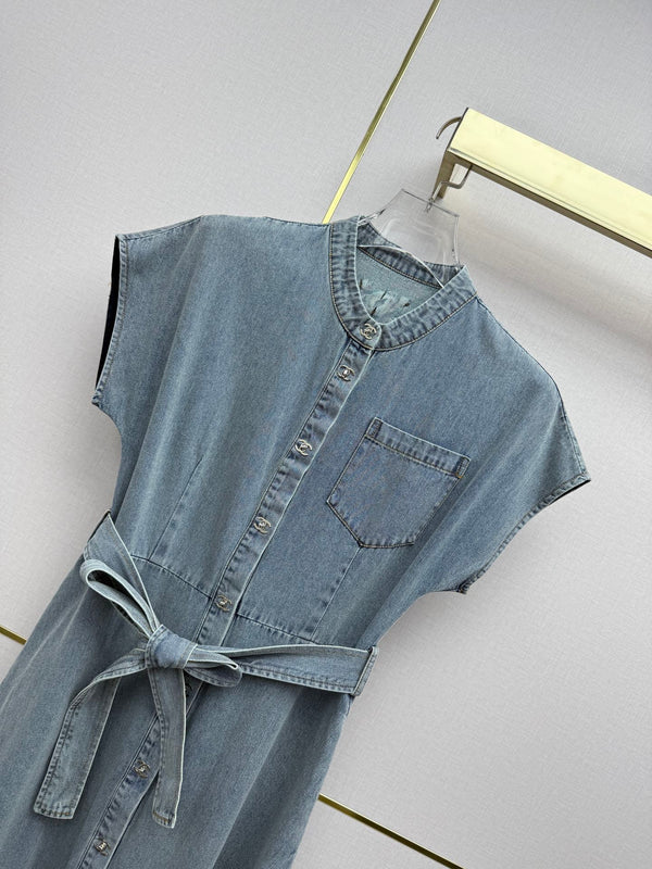 CC 26s Long Dress Denim 389417