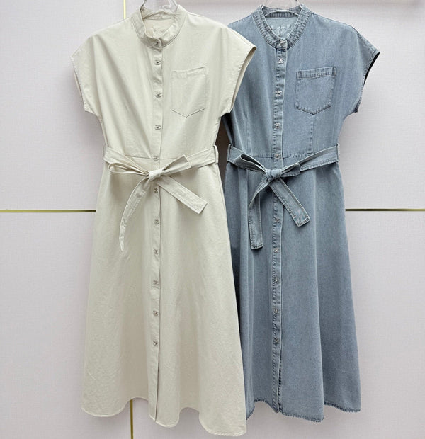 CC 26s Long Dress Denim 389417