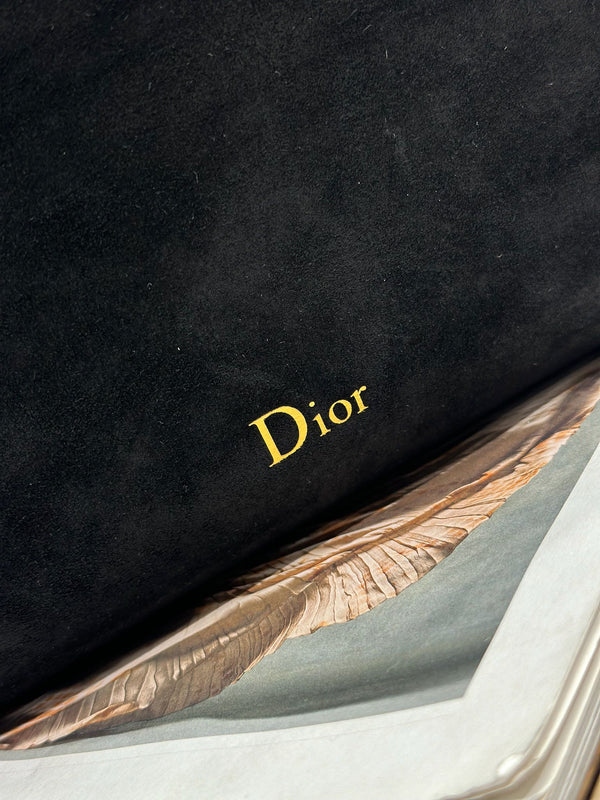 CD 2026 Bag Black 39cm Suede Leather 288377