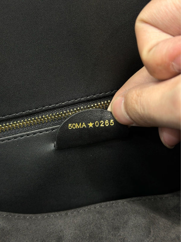 CD 2026 Bag Black 39cm Suede Leather 288377