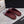 CC Coco Beach 26SS Flat Mules Burgundy Quilted Lambskin Blue Logo 840267