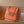 LV Monogram Zip Pouch 20cm Orange PVC & Leather Trim 292016