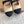 GR Mary Jane Flats Black Beige Lambskin & Fabric 851886