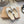 GR Paros Studded Flat Sandals White Cowhide & Fabric 851844