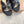 GR Paros Studded Flat Sandals Black Cowhide & Fabric 851842