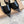 GR Pointed-Toe Mule Sandals 8.5cm Black Patent Cowhide 851874