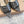 GR Leopard Print Pointed-Toe Mules 8.5cm Grey Patent Cowhide 851872