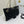 CD Small Cannage Quilted Tote Bag Black Cowhide 158103