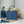 CD Medium Dioriviera Book Tote Blue Embroidered Canvas 158042