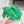 BV 26ss Thong Sandals 5cm Green TPU Rubber 858437