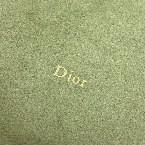 CD Diorly Shoulder Bag 31.5cm Olive Green Suede Leather 158558