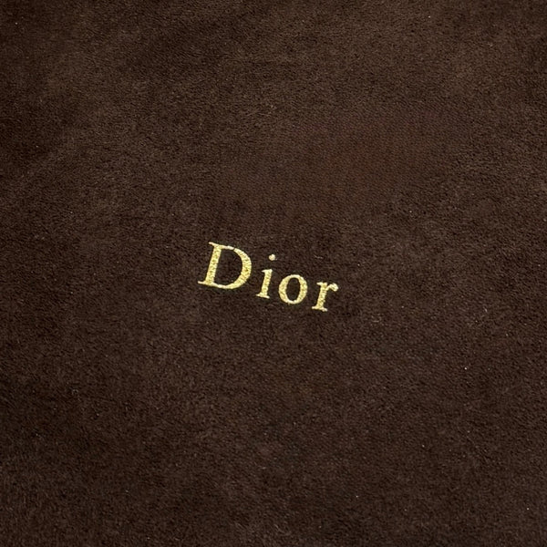CD Diorly Shoulder Bag 31.5cm Coffe Suede Leather 158568