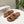 Loew Ease Monogram Slides Brown Suede Leather 881376