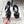 JC Emeri Stone Sandals 3cm Black Suede Leather 880816