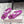 JC Emeri Stone Sandals 3cm Purple Suede Leather 880814