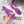 JC Emeri Stone Sandals 3cm Purple Suede Leather 880814