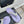 CC Crystal Logo Platform Thong Sandals Flat Purple Tweed 887776