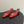 CC 26A Square Toe Mules 6cm Red Patent Embossed Leather 888045