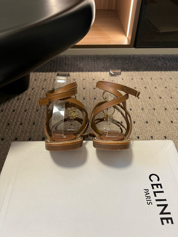 CL 26ss Lympia Strappy Sandals Calfskin Leather