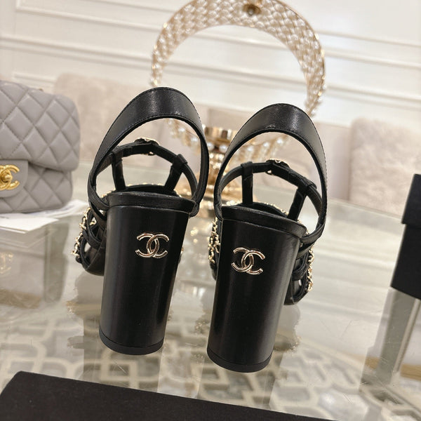 CC Cruise 2025/26 Slingback Sandals Black Patent Leather 890728