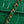 CC Mini Flap Bag with Top Handle Green Crocodile Embossed Calfskin
