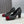 CC Cap Toe Pumps 90mm Leopard Black Burgundy Pony Hair & Patent Leather 896859