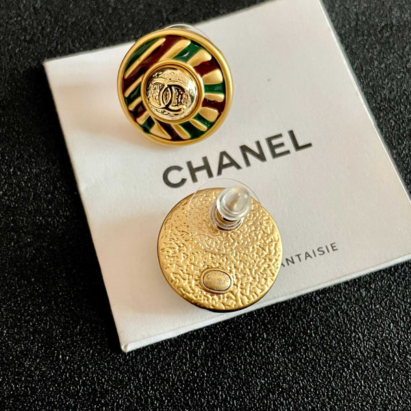 CC Sunburst Stud Earrings Multicolor 65968