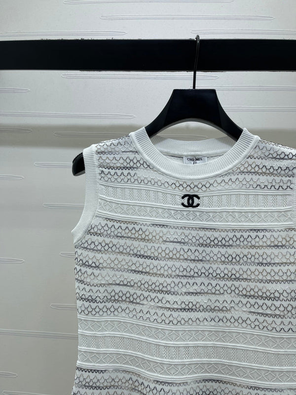 CC 25S Logo Sleeveless Knit Mini Dress Wool 406439