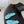 CC Crystal Logo Thong Sandals Blue Leather 915114