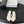 CC Crystal Logo Thong Sandals White Leather 915113
