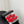 CC Crystal Logo Thong Sandals Red Leather 915112
