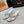 CC 26A Camellia Double C Thong Sandals 8.5CM Silver Stone-Grain Cowhide 938255
