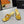 CC 26A Camellia Double C Thong Sandals 8.5CM Gold Stone-Grain Cowhide 938254