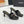 CC 26A Camellia Double C Thong Sandals 8.5CM Black Stone-Grain Cowhide 938251