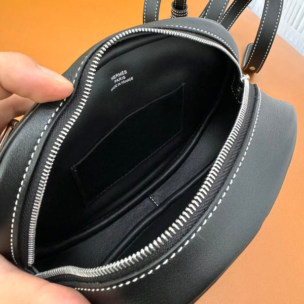 HM In-the-Loop Belt 19CM Bag Black Swift