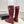 CC Double C Knee-High Boots 3.5CM Burgundy Croc-Embossed Leather 946896