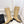 CC Double C Knee-High Boots 3.5CM Beige Leather 946894