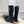 CC Double C Knee-High Boots 3.5CM Black Leather 946891