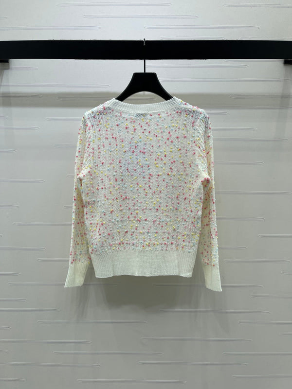 CC CC Tweed Knit Jumper Multicolor Wool 415921