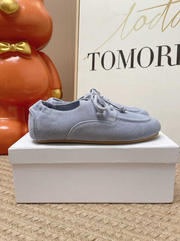 CE Adam Lace-Up Sneakers Blue Suede Calfskin 951088