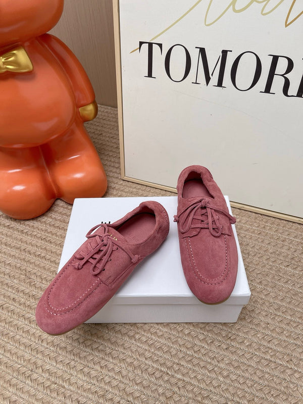 CE Adam Lace-Up Sneakers Dark Pink Suede Calfskin 951086