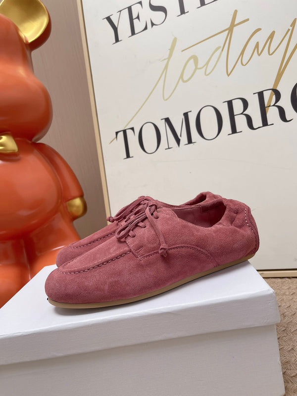 CE Adam Lace-Up Sneakers Dark Pink Suede Calfskin 951086