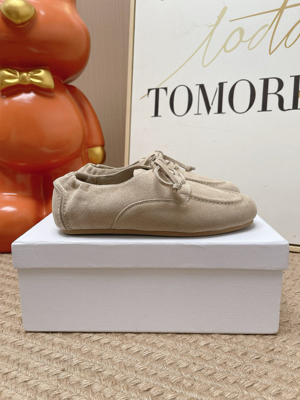 CE Adam Lace-Up Sneakers Beige Suede Calfskin 951085