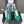 Prad America's Cup Logo Tag Sneakers Dark Green Soft Rubber & Bike Fabric 951915
